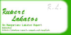 rupert lakatos business card